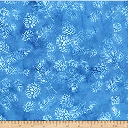 Blue - Winter Delight Batik